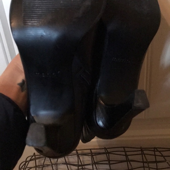 Maripé Mid Calf Thames Heels Square Toe Zip Wom7.5 - Picture 7 of 8